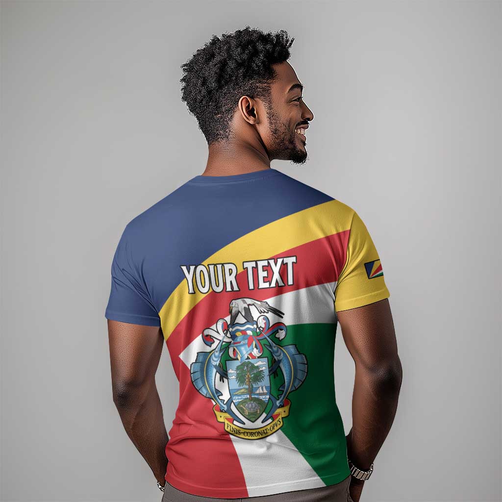 Personalized Happy Seychelles Independence Day T shirt Black Parrot Coat Of Arms LT15