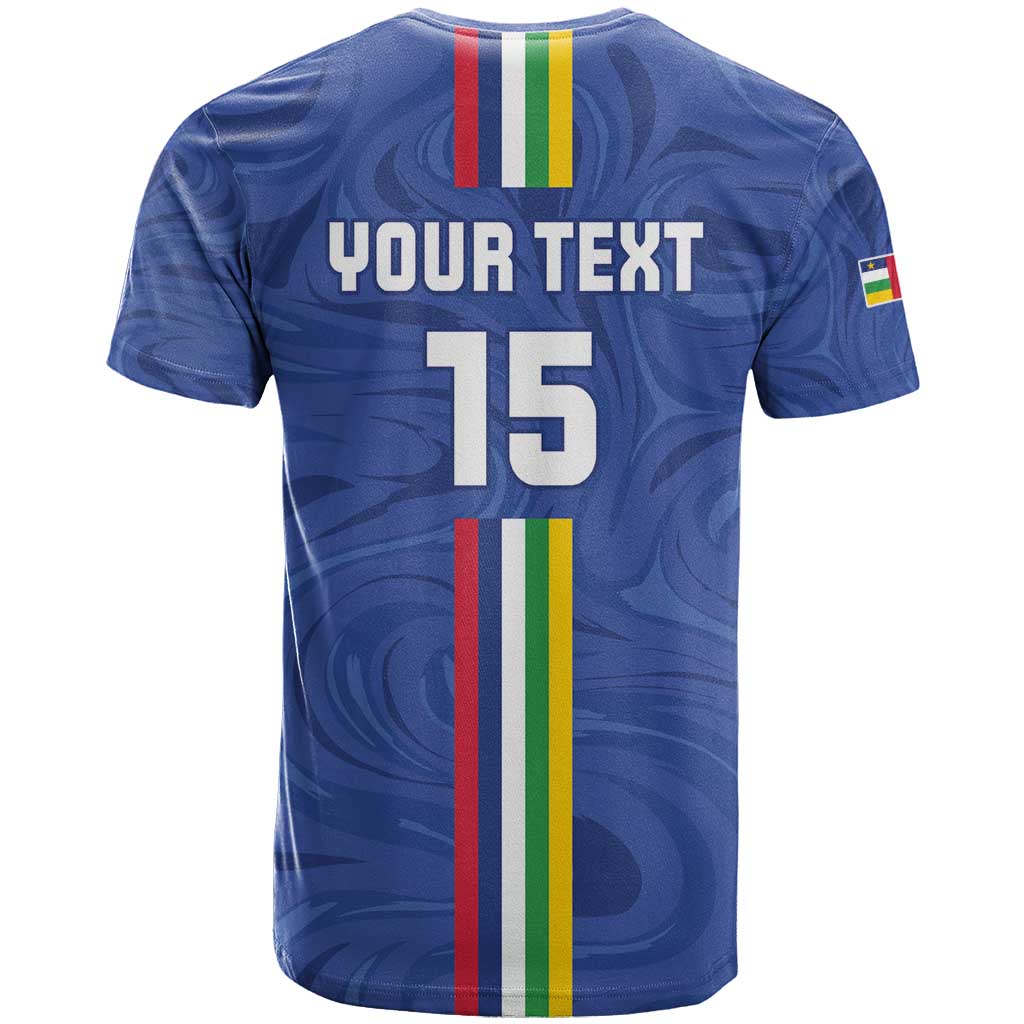 Custom Central African Republic Football T shirt Allez Les Fauves LT15