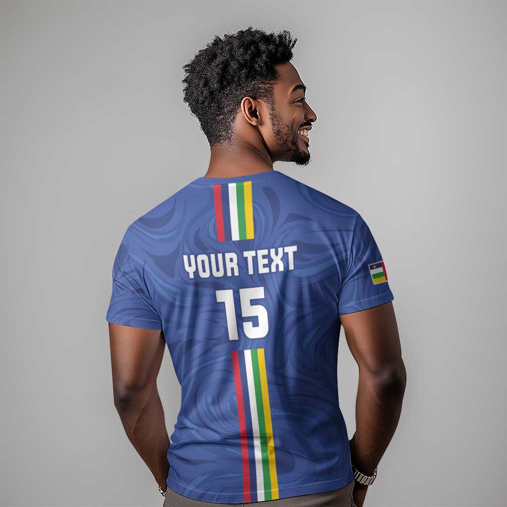 Custom Central African Republic Football T shirt Allez Les Fauves LT15