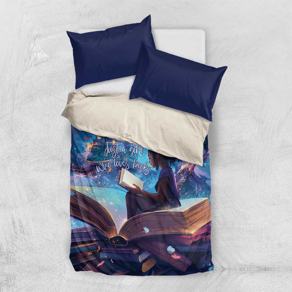 Black Girls Book Lovers Bedding Set So Many Books - So Little Time LT15