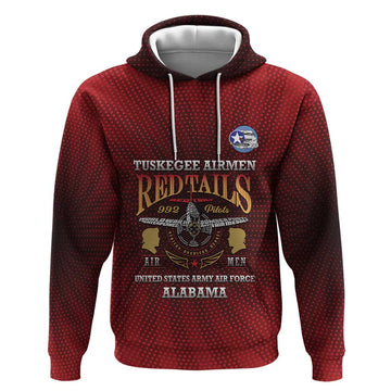 Personalized Red Tails Legacy Hoodie Tuskegee Airmen WWII Heroes LT15