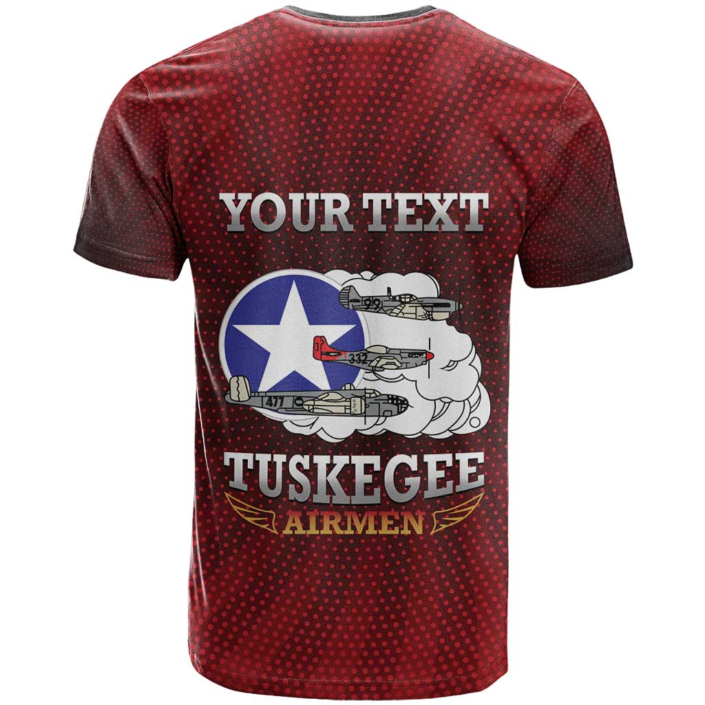 Personalized Tuskegee Red Tails Airmen T shirt WWII Legacy Tribute LT15