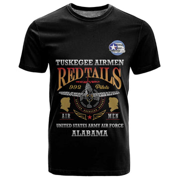 Personalized Red Tails Legacy T shirt WWII Legacy Tribute - Black Color LT15