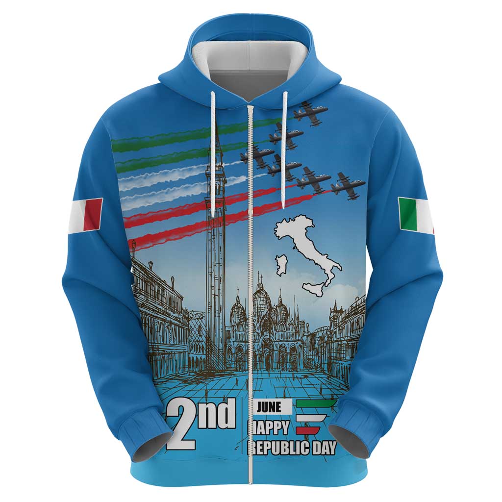 Italy Republic Day Hoodie Festa della Repubblica with Frecce Tricolori LT17