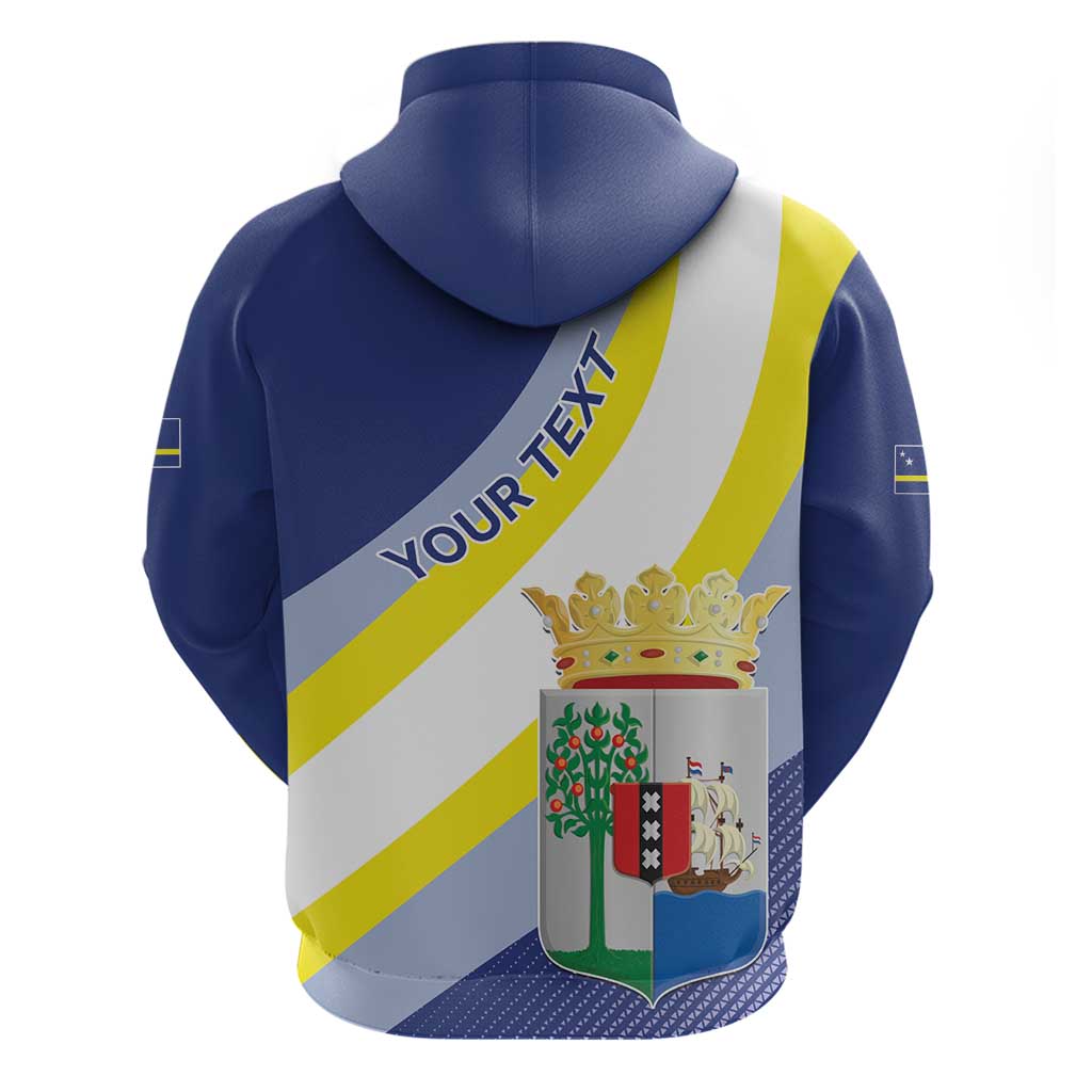 Personalized Curacao Coat of Arms Hoodie Map Flag Style LT17
