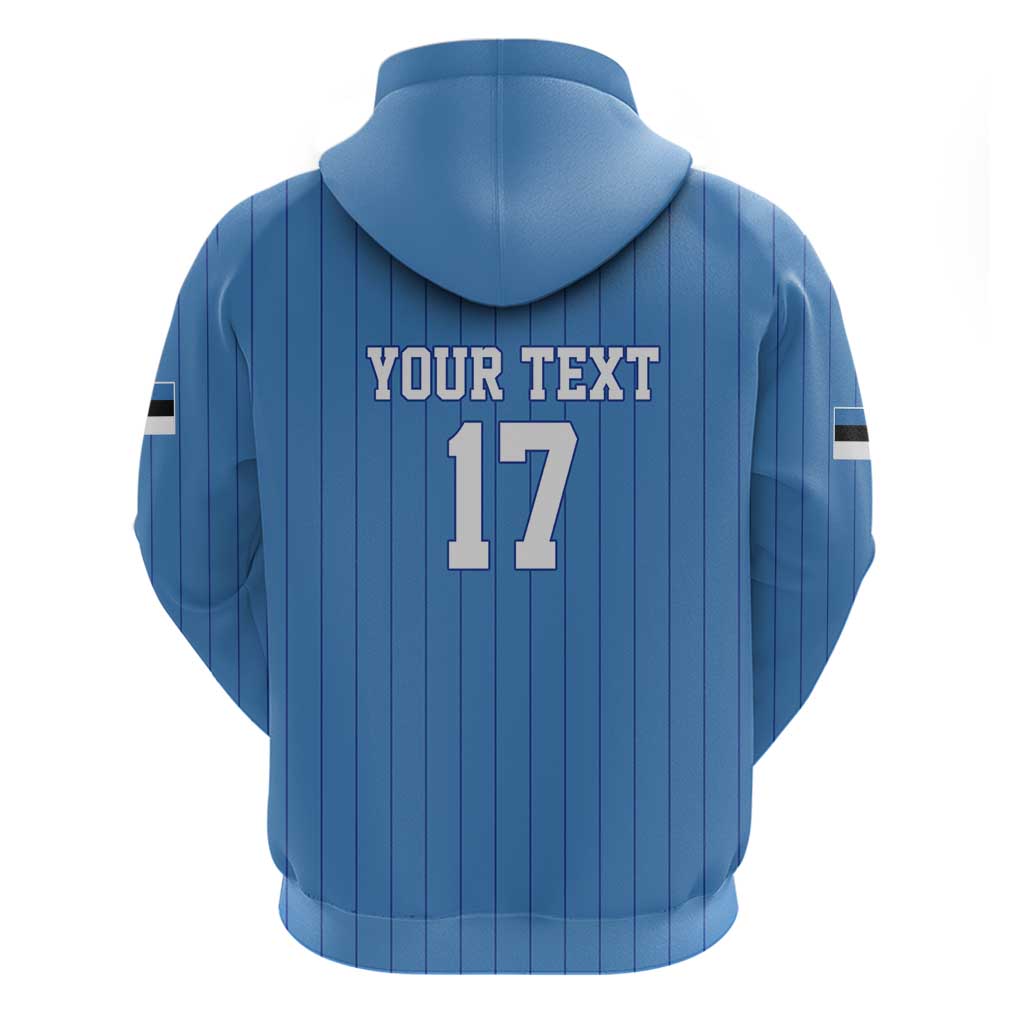 Custom Estonia Football Hoodie Retro Jersey Blue Version LT17