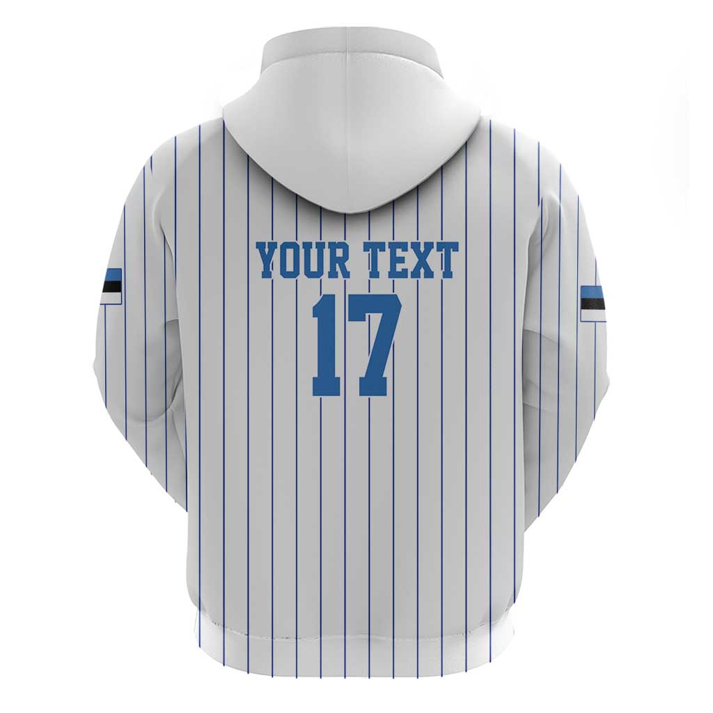 Custom Estonia Football Hoodie Retro Jersey White Version LT17