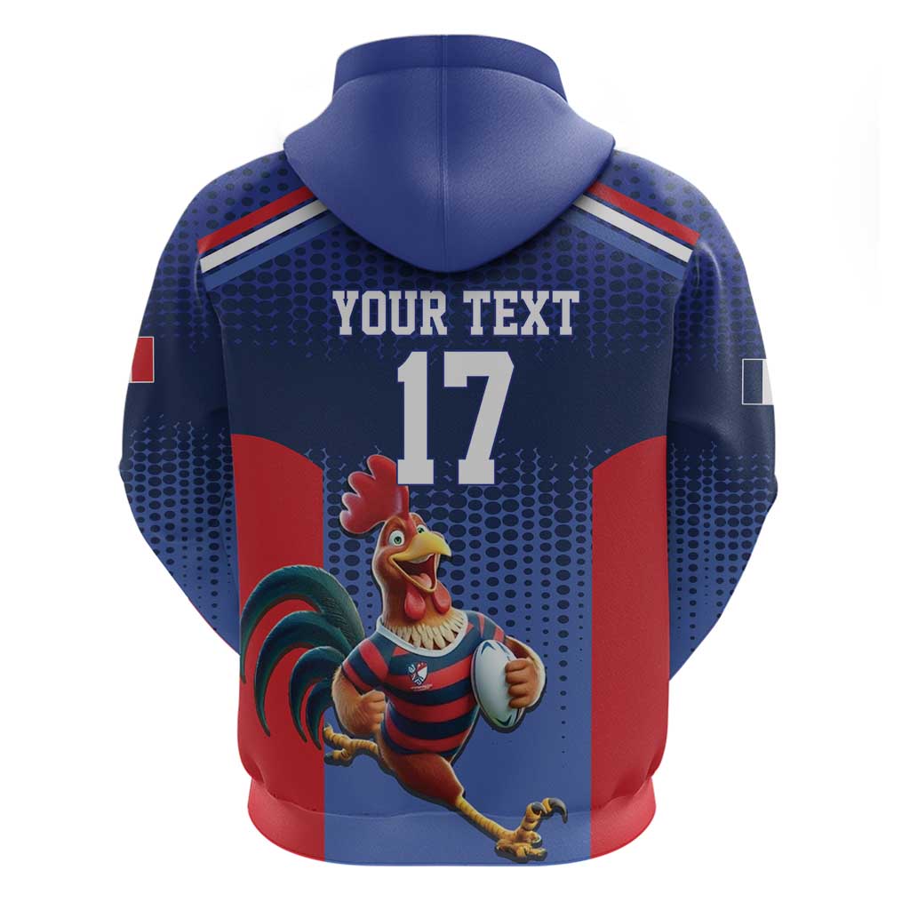 France Rugby Custom Hoodie Come on Les Bleus Blue Style LT17