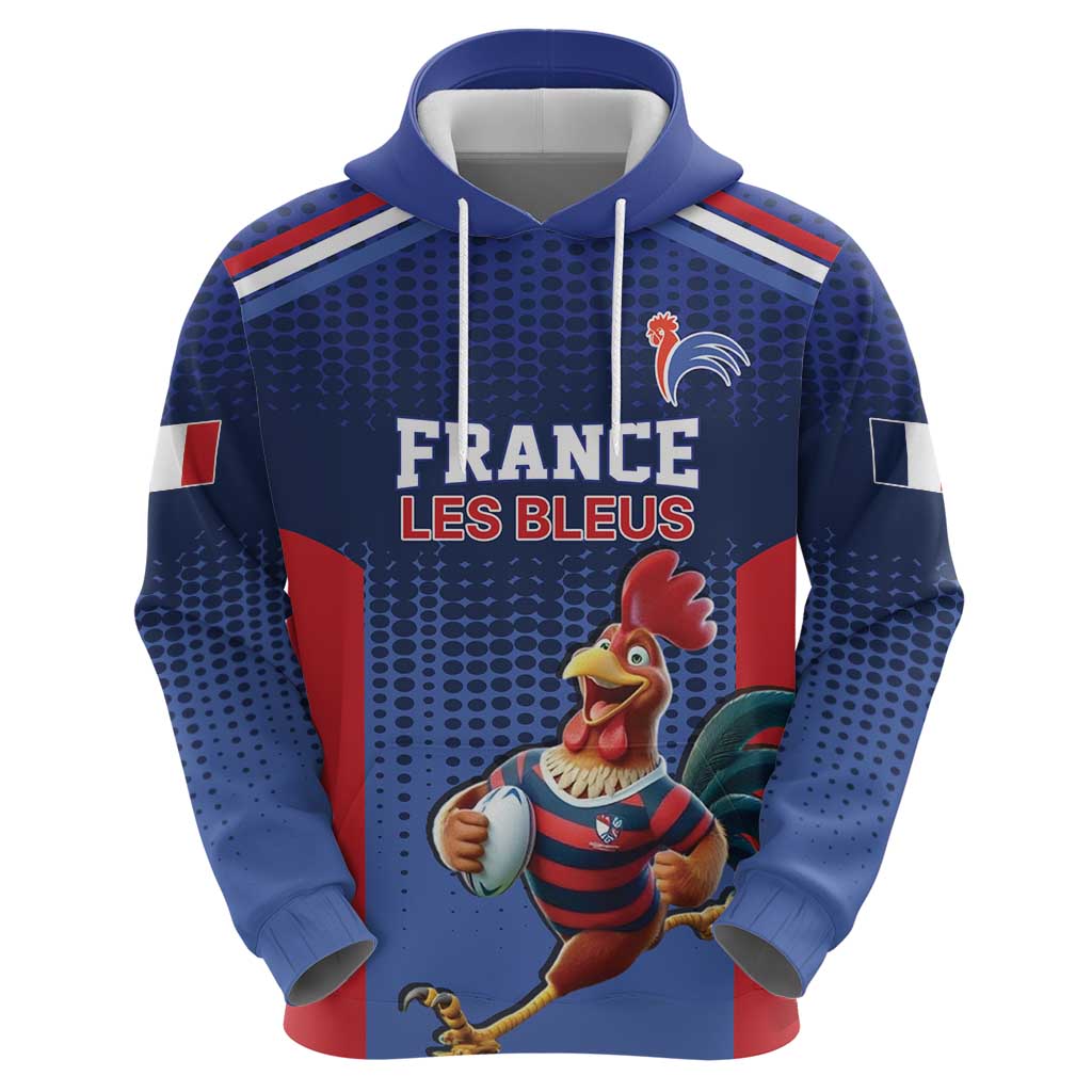 France Rugby Custom Hoodie Come on Les Bleus Blue Style LT17