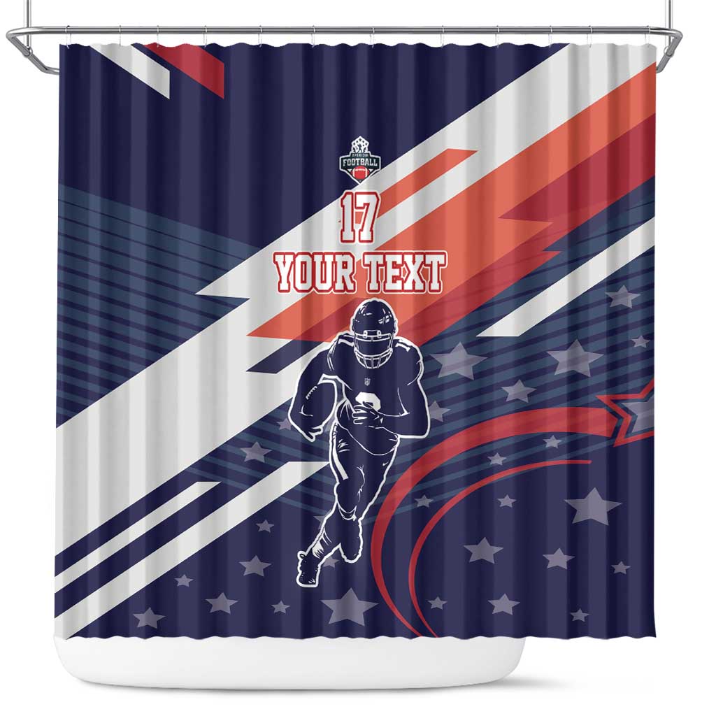 Custom United States American Football Shower Curtain USA Go Champions Sporty Style LT17
