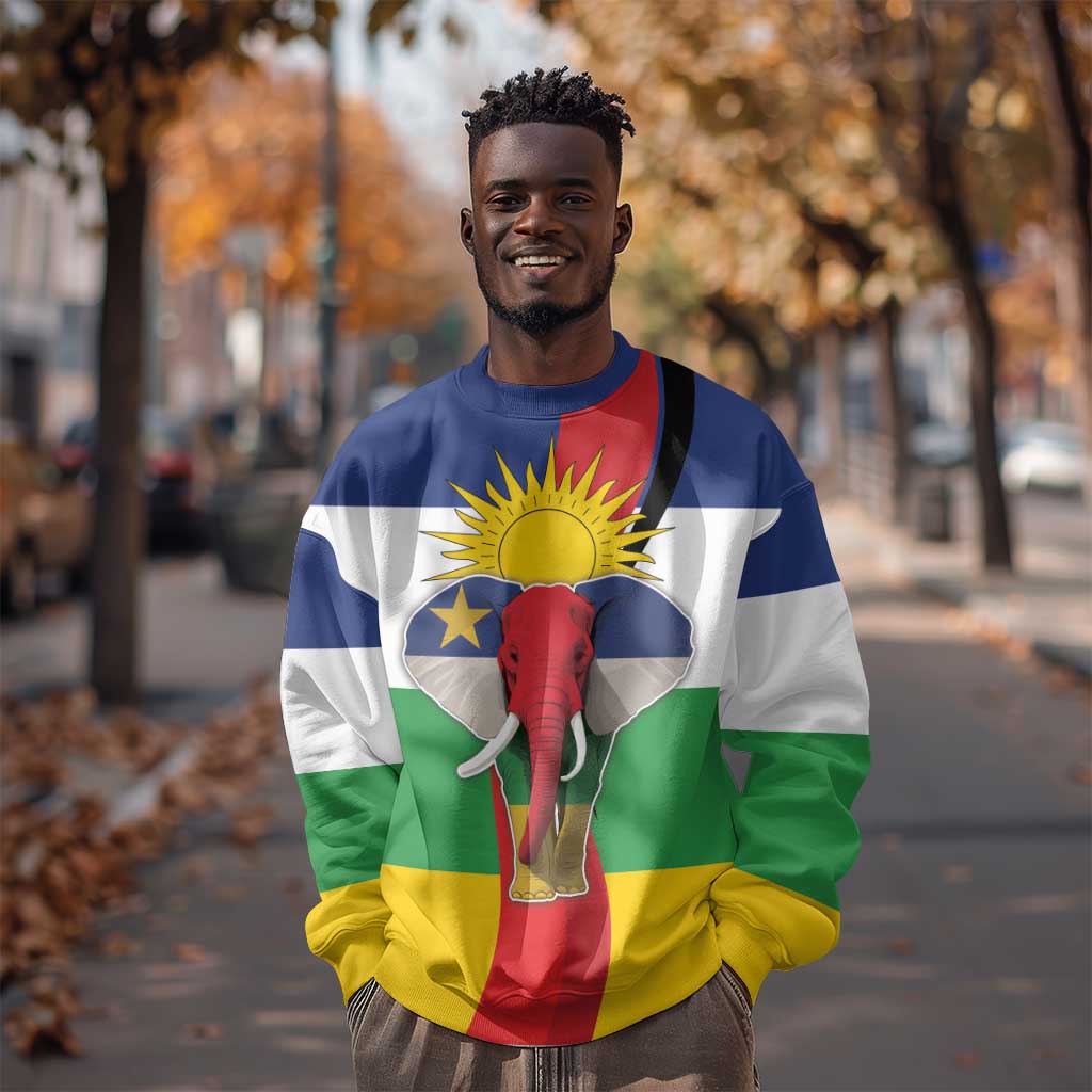 Central African Republic Republic Day 1958 Sweatshirt Zo Kwe Zo - Flag Style LT18