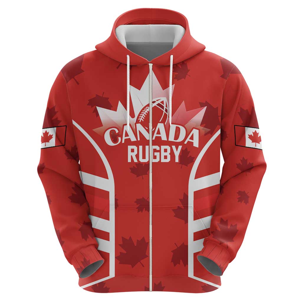Custom Canada Rugby Hoodie Canada Flag Maple Leaf LT18