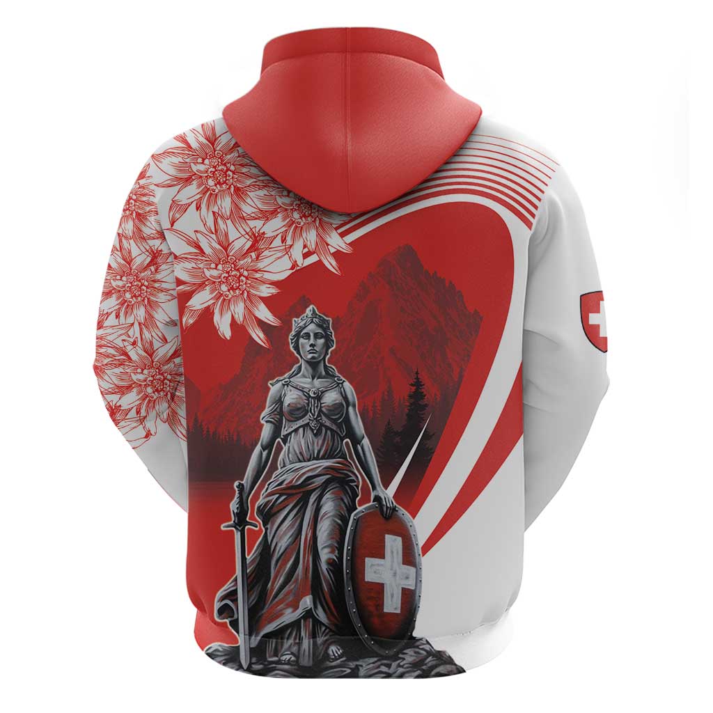 Switzerland Swiss National Day Hoodie Helvetia Matterhorn LT18
