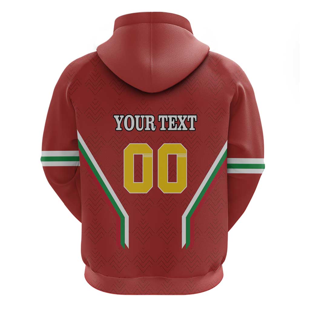 Custom Bulgaria Football Hoodie The Lions Come Champions Red Version LT18
