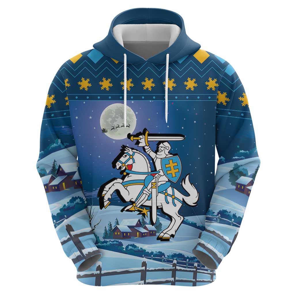 Lithuania Christmas Hoodie Coat Of Arms Merry Xmas LT18