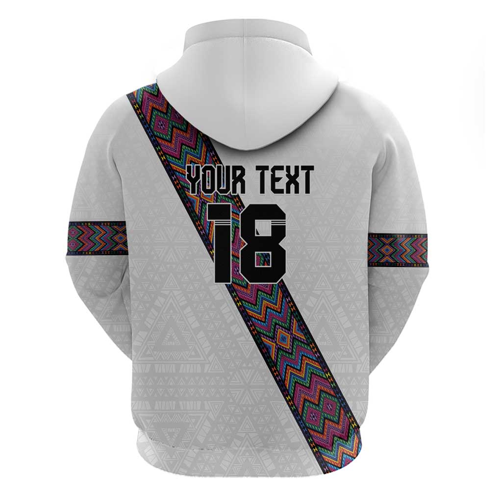 Custom Guatemala Football Hoodie Los Chapines White Version LT18