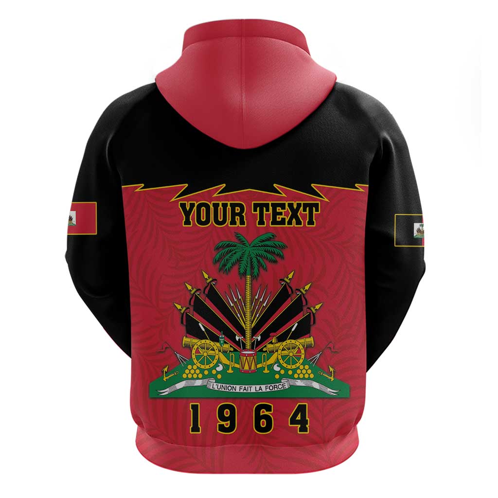 Personalized Haiti 1964 Hoodie Coat Of Arms Flag Style LT18