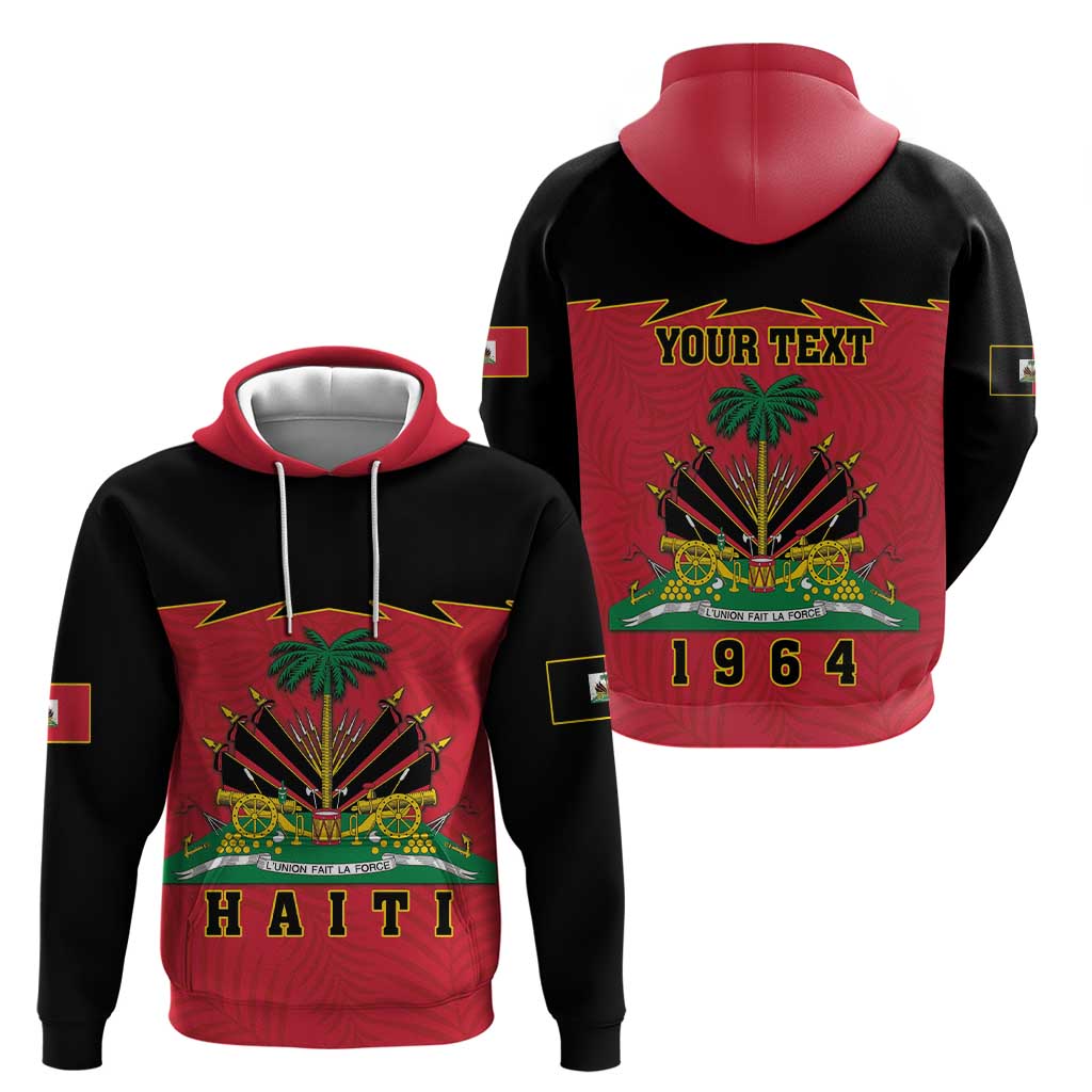 Personalized Haiti 1964 Hoodie Coat Of Arms Flag Style LT18