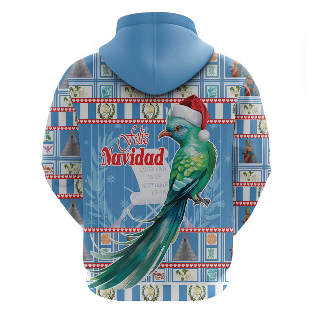 Guatemala Christmas Hoodie Resplendent Queztal Libre Crezca Fecundo LT18