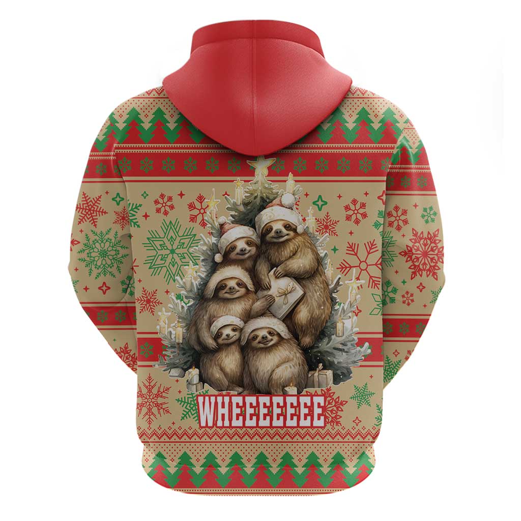 Slothy Christmas Hoodie Life Is Good Take It Slow LT18