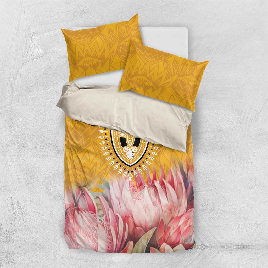 Africa Dashiki Bedding Set King Protea Floral Motif Patterns LT18