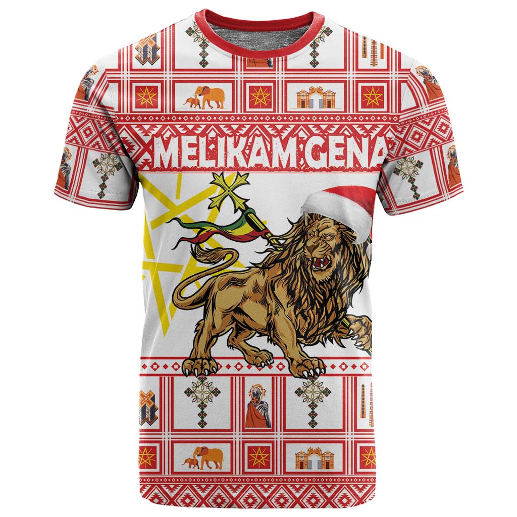 Personalized Ethiopia Melikam Gena T shirt Merry Christmas Lion of Judah LT18