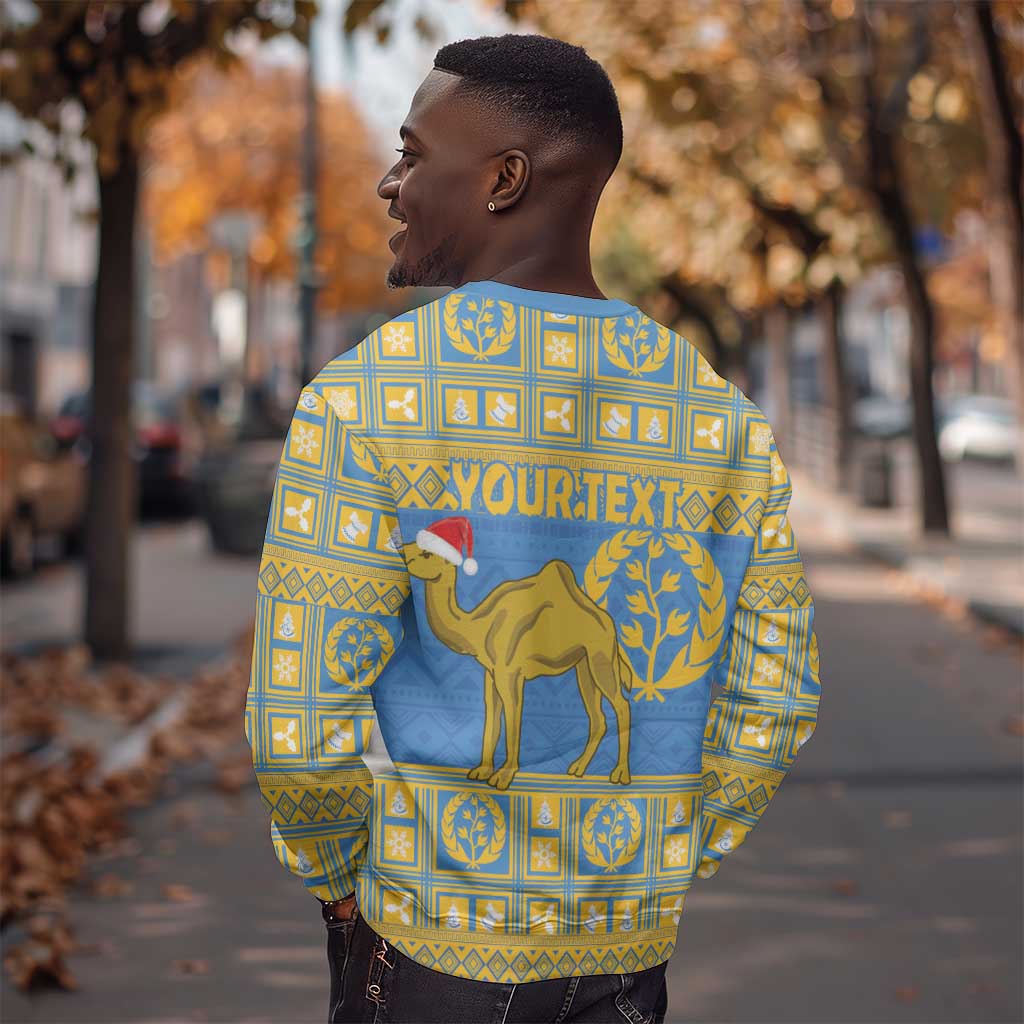 Personalized Eritrea Emblem Sweatshirt Ruhus Beal Lidet - Kente Pattern LT18