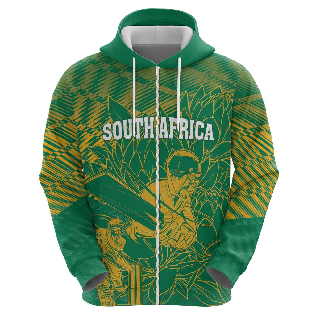 Custom Cricket South Africa Hoodie Proteas Go Champion Green Version LT18
