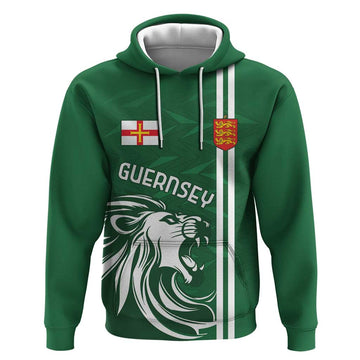 Custom Guernsey Football Hoodie Go Champions LT18