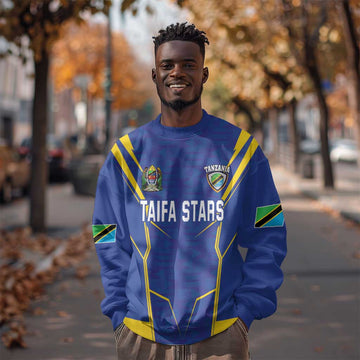 Custom Afro Tanzania Football Sweatshirt Taifa Stars Go Champion LT18
