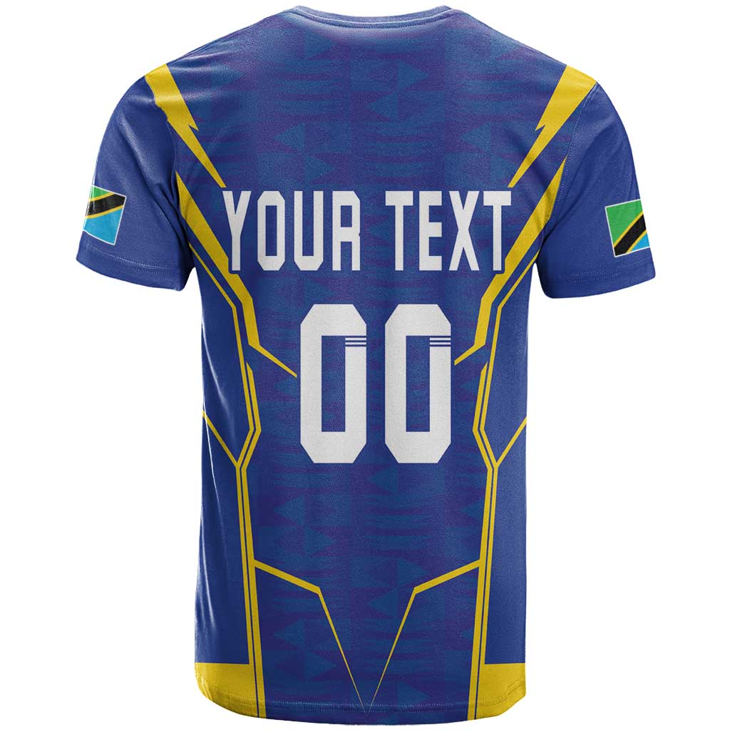 Custom Afro Tanzania Football T shirt Taifa Stars Go Champion LT18
