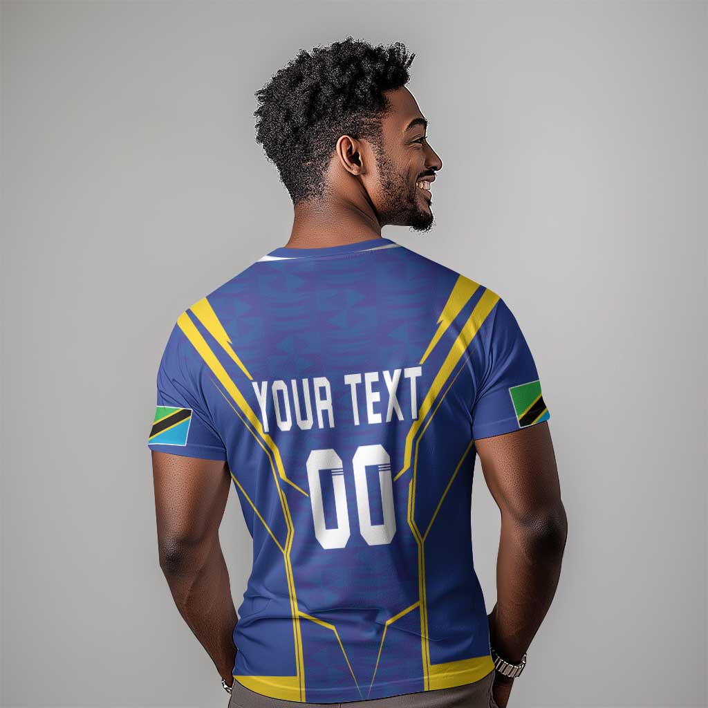 Custom Afro Tanzania Football T shirt Taifa Stars Go Champion LT18