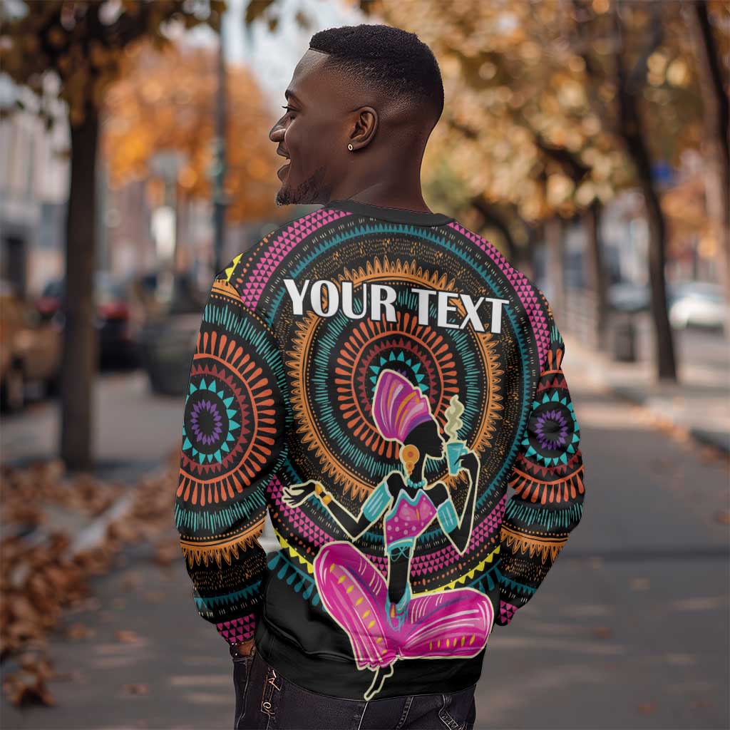 Personalized Africa Sweatshirt Beautiful Black Woman LT18