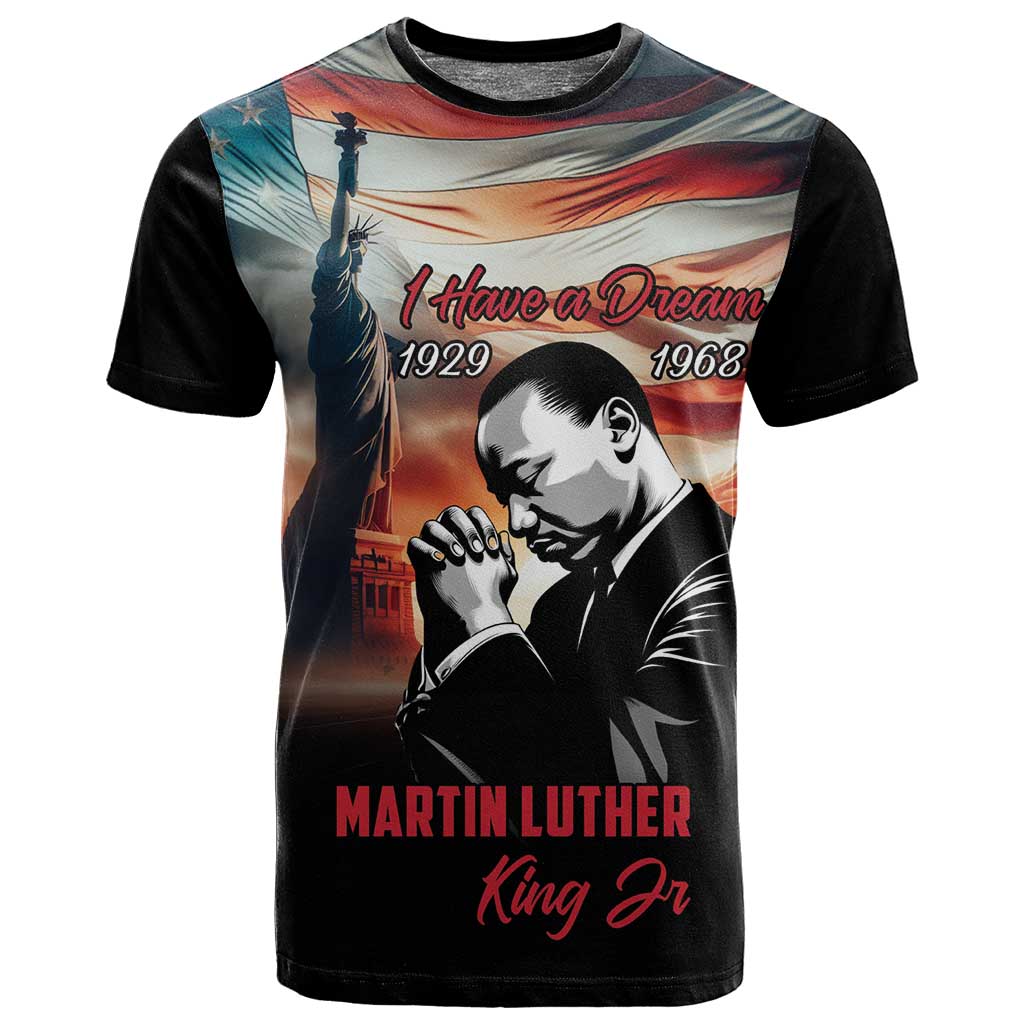 Happy MLK Day T shirt Black Americans Leaders I Have a Dream LT18