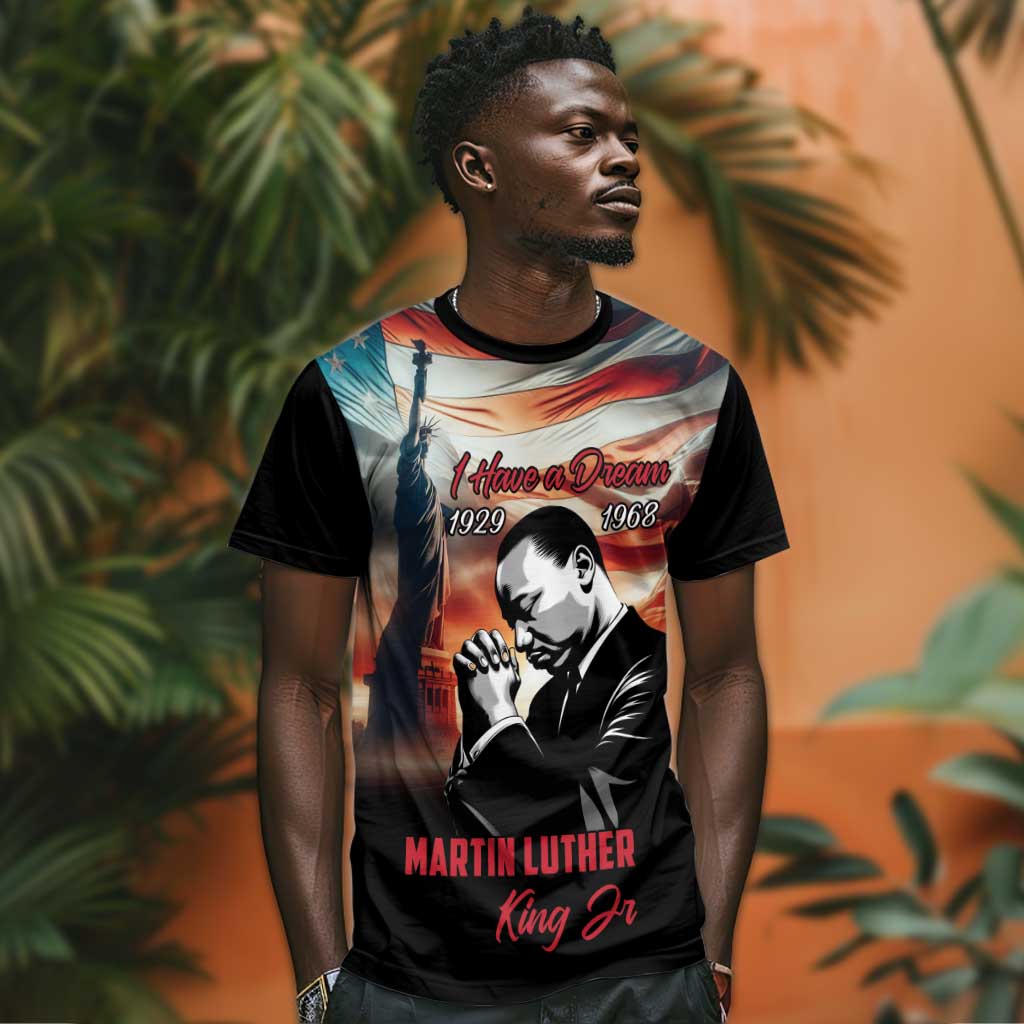 Happy MLK Day T shirt Black Americans Leaders I Have a Dream LT18