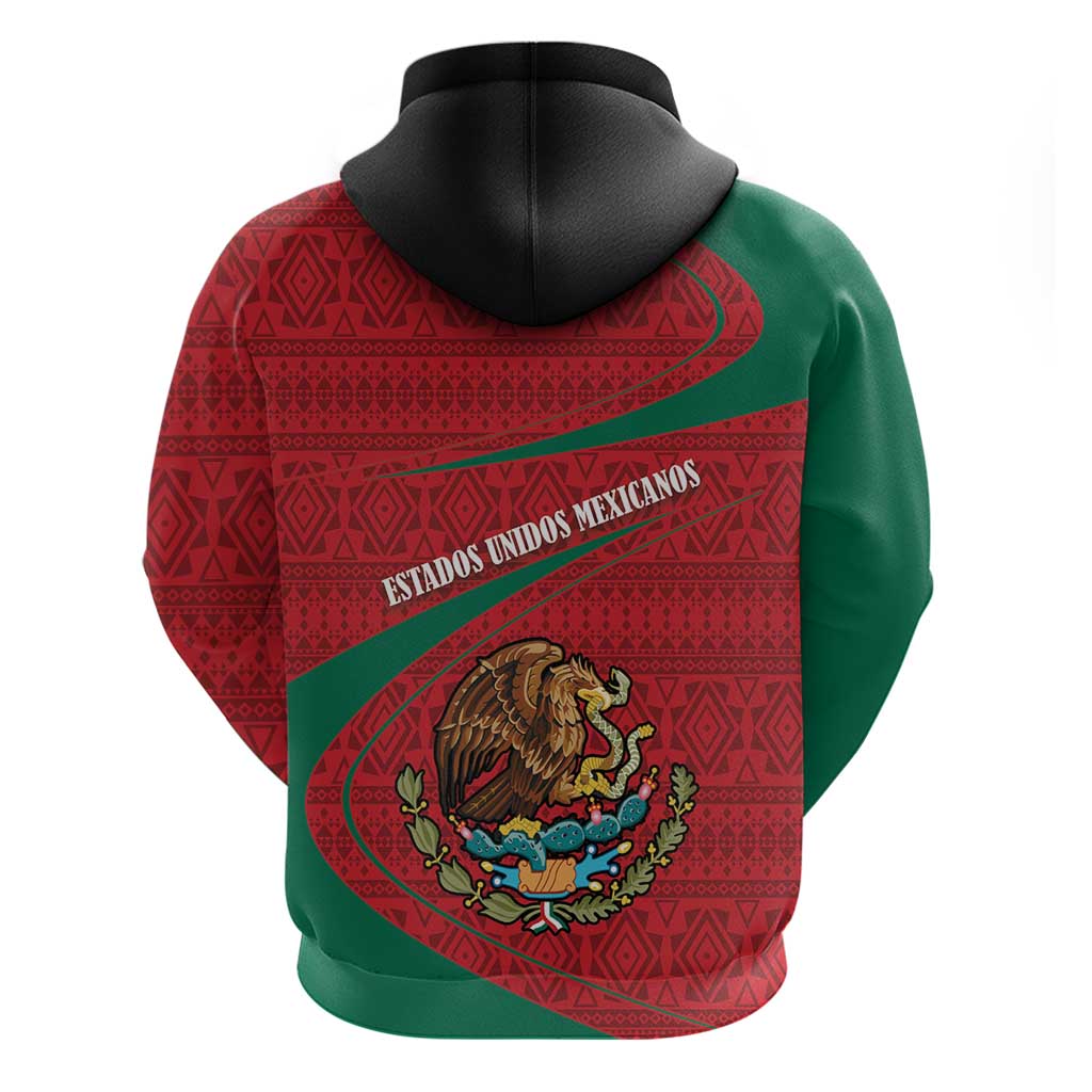 Mexico Coat Of Arms Hoodie With Folk Pattern LT18