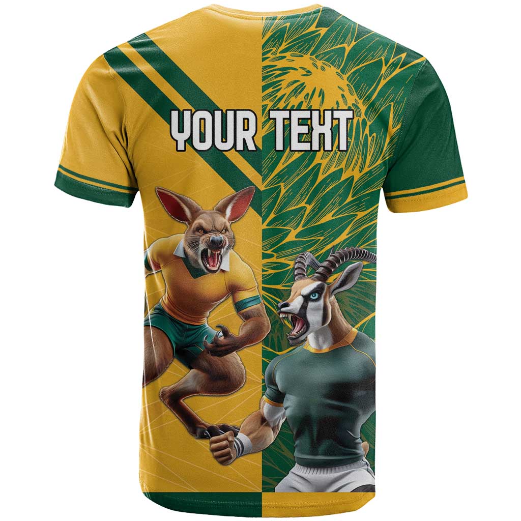 South Africa Australia Rugby Champion Personalized T shirt Springboks Wallabies Mascot LT18