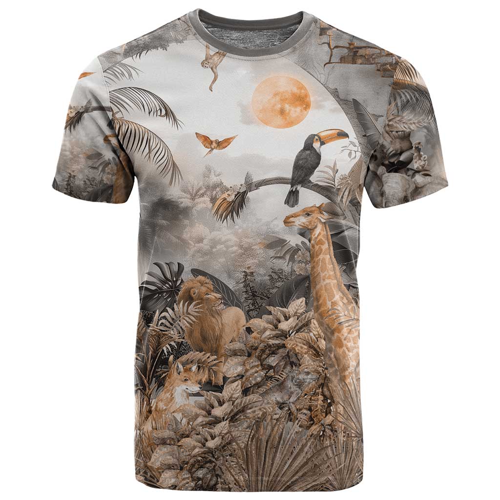 Afro Safari Animals T shirt LT18