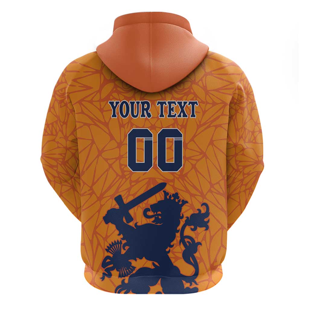 Custom Netherlands Football Hoodie Holland Lion LT18