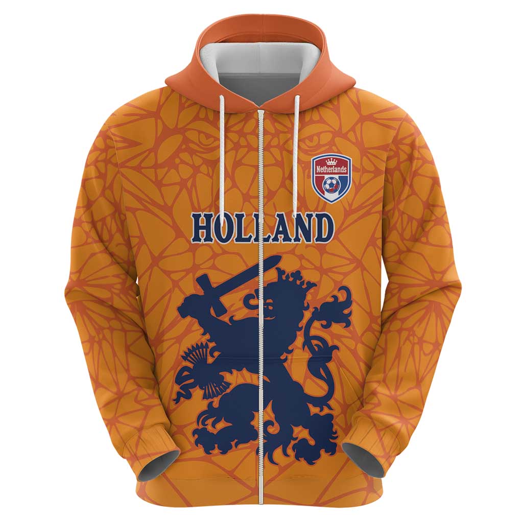 Custom Netherlands Football Hoodie Holland Lion LT18