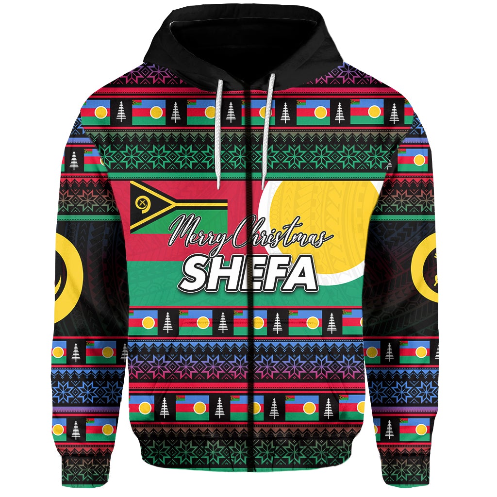 Shefa Province Zip Hoodie Of Vanuatu Christmas LT6