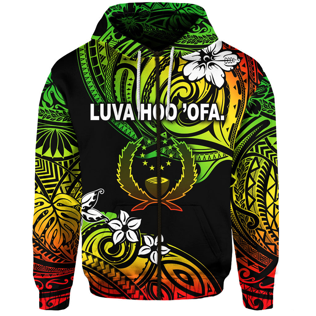 Palanite FSM Pohnpei Hoodie Unique Vibes - Reggae LT8