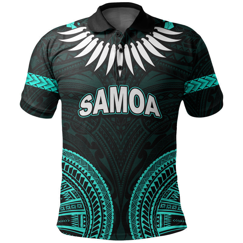 Custom Samoa Ula Nifo Tribal Polo Shirt Green Style LT6