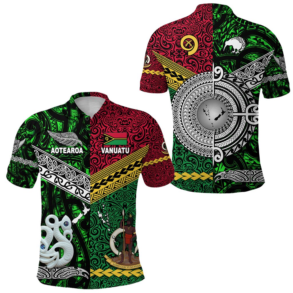 Vanuatu New Zealand Polo Shirt Together Green LT8