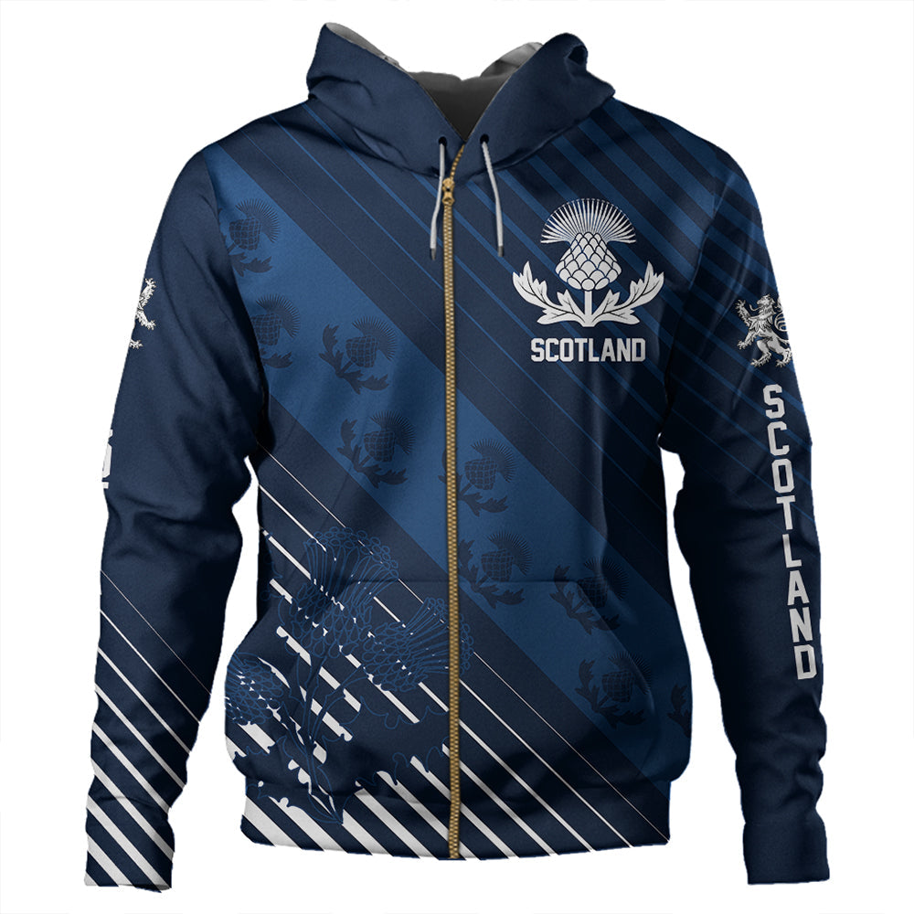 Scotland Thistle Classic Zip Hoodie RLT12