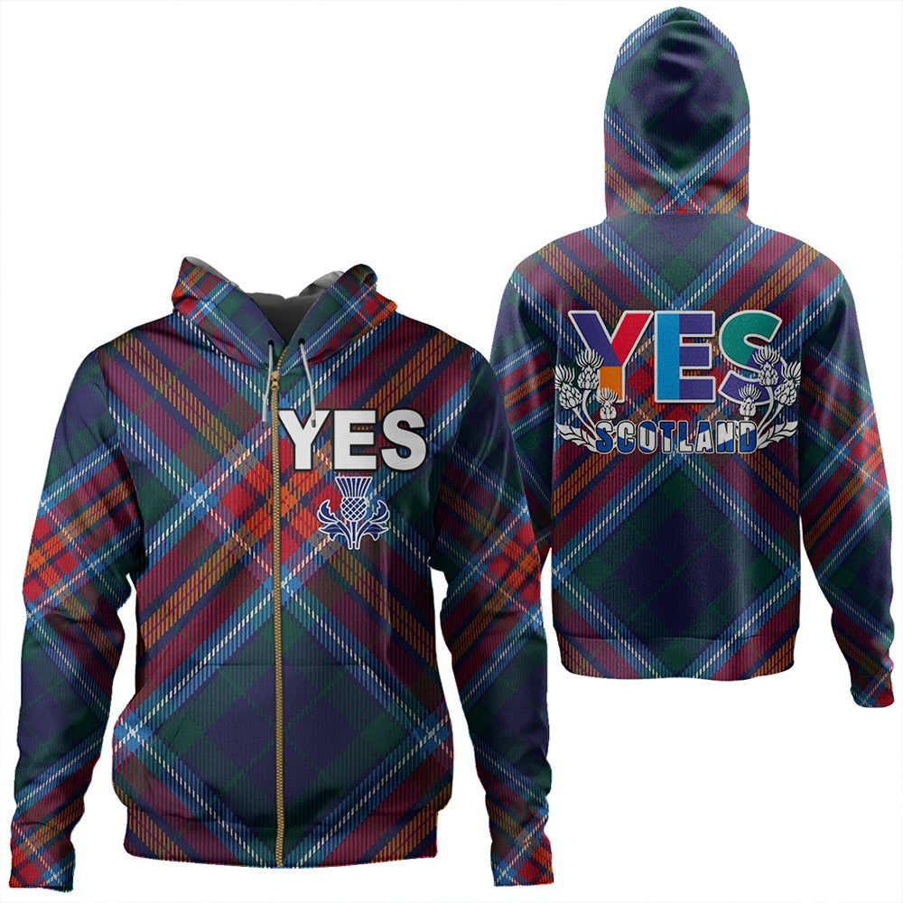 Scotland Tartan Yes Zip Hoodie RLT12