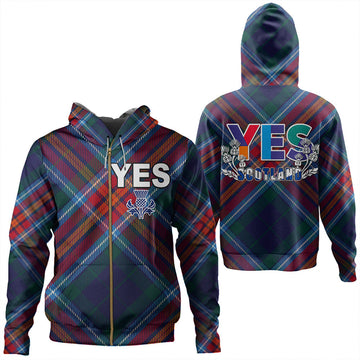 Scotland Tartan Yes Zip Hoodie RLT12