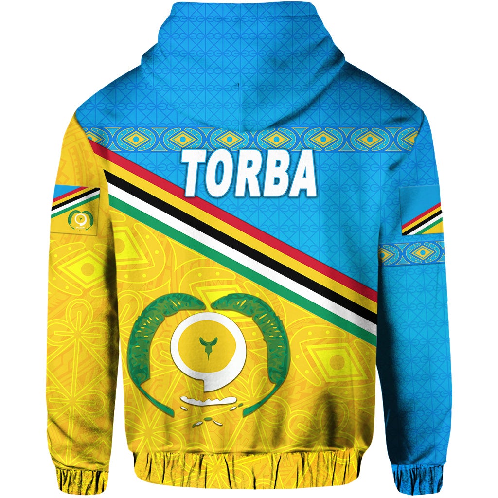 Torba Province Zip Hoodie Vanuatu Pattern Unique Style LT8