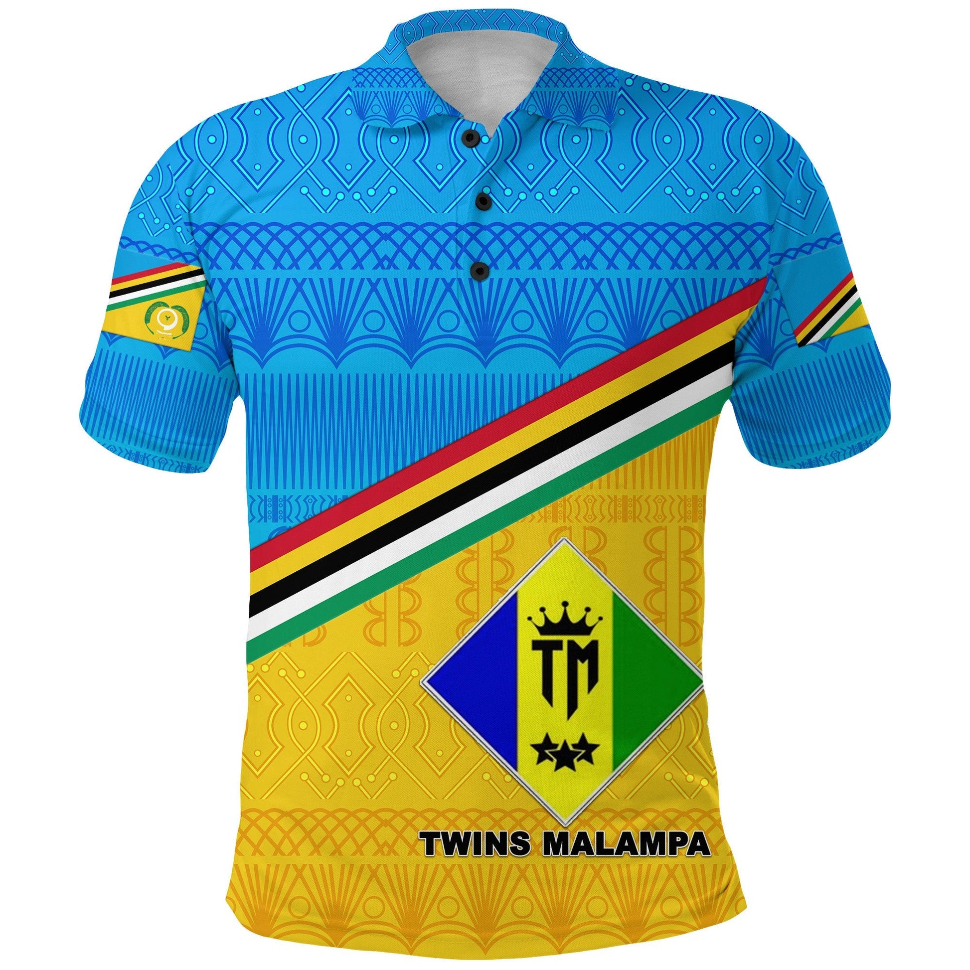 Admin Rachel. M . Selesta Torba Province Polo Shirt Vanuatu Pattern Traditional Style NO.1 LT8