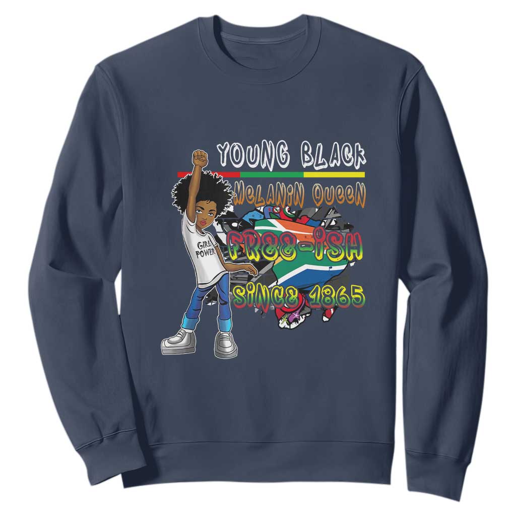 Free Ish Juneteenth Sweatshirt Freedom Day Since 1865 TS01